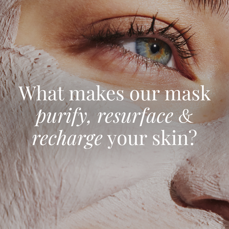What makes our mask purify, resurface and recharge your skin?